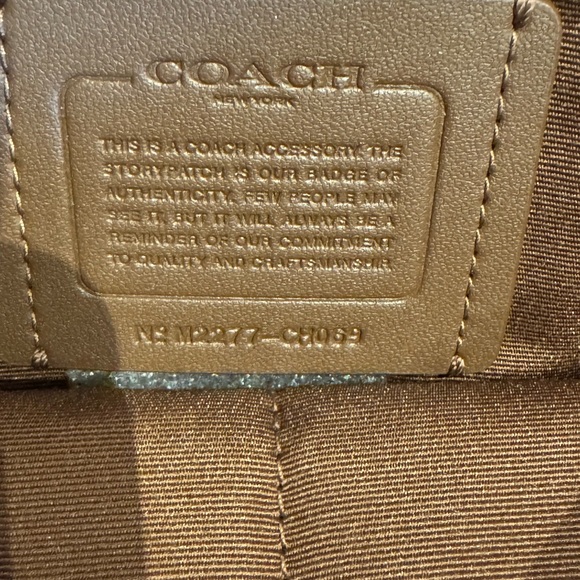 Coach Orange Brown Belt Bag with Polished Leather and Tassel Detail - Picture 3 of 4